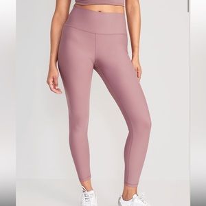 Abercrombie & fitch mauve pink high rise leggings